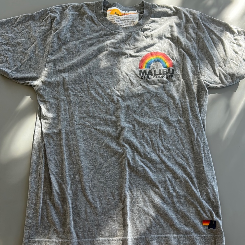 Aviator Nation t shirt. Gray. Large.